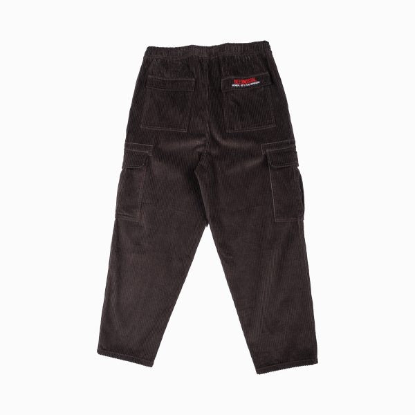 Bee Unusual Baggy Cargo Corduroy Pants Ganache