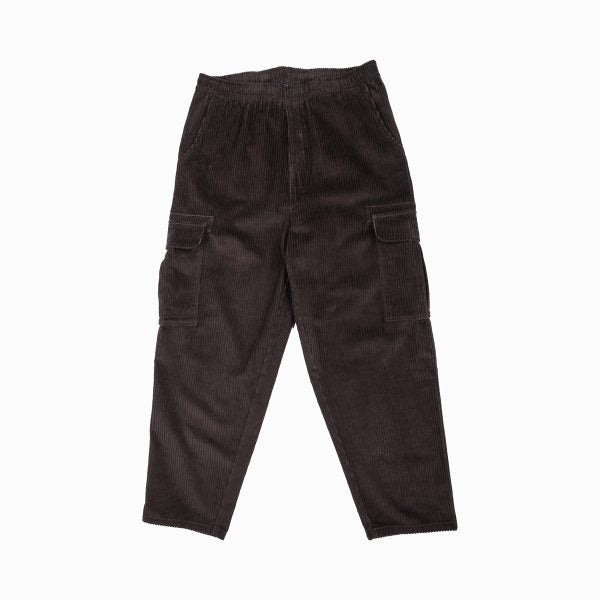Bee Unusual Baggy Cargo Corduroy Pants Ganache