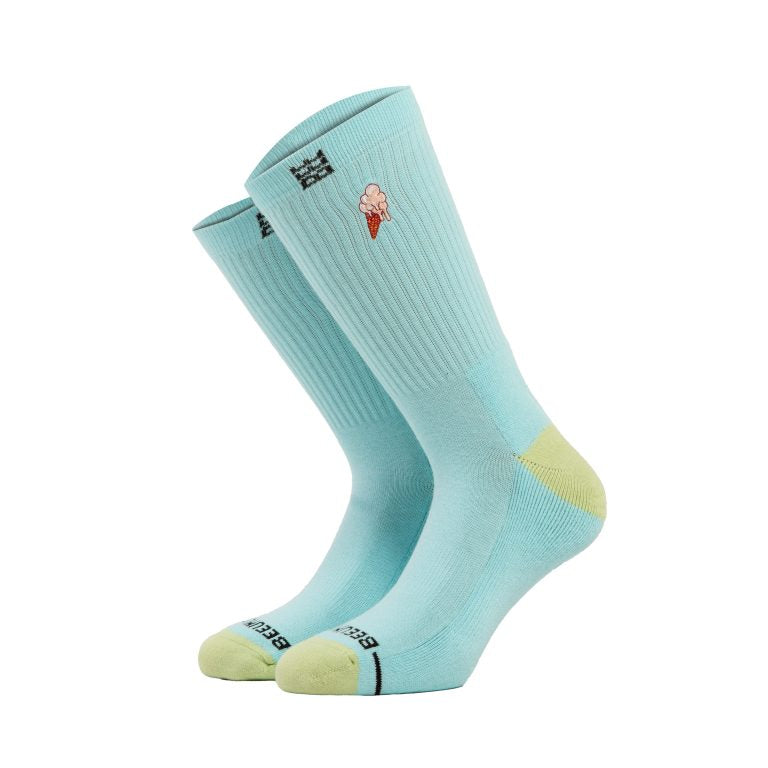 Bee Unusual “Ice Cream” Premium Spring Blue Socks