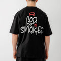 Bee Unusual ” God smokes ” Oversized T-shirt Black