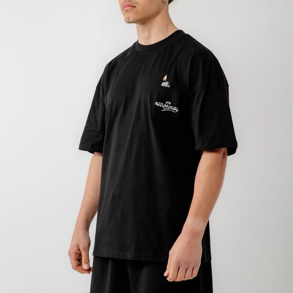 Bee Unusual ” God smokes ” Oversized T-shirt Black