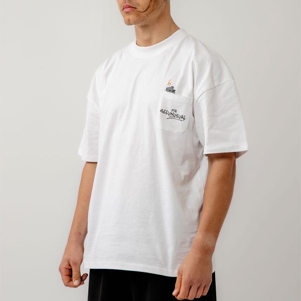 Bee Unusual ” God smokes ” Oversized T-shirt WHITE