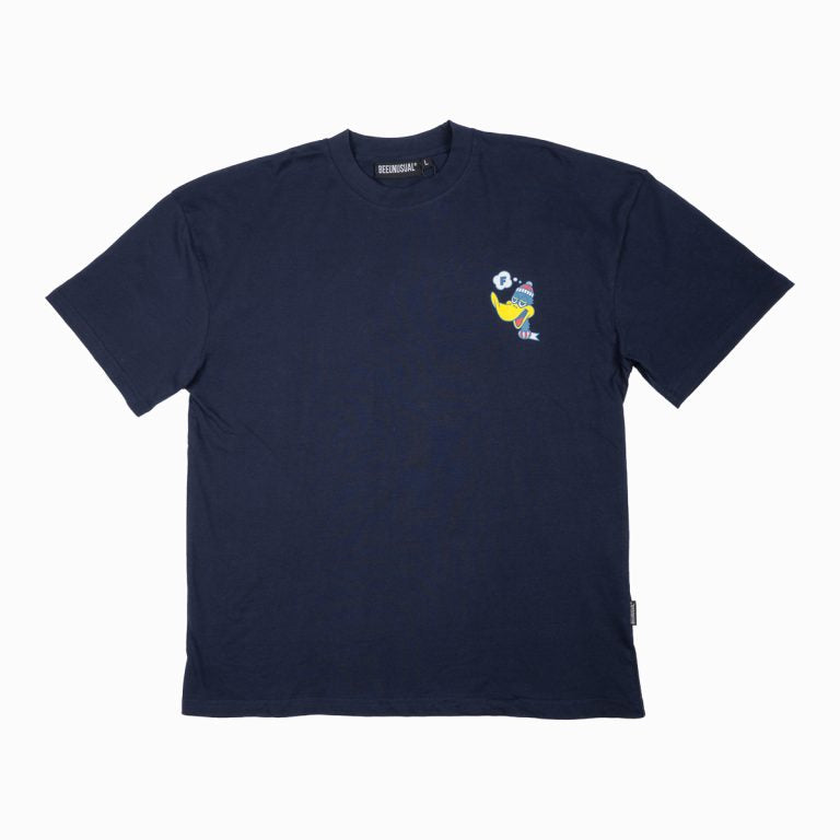 Bee Unusual ” Flying Duck ” Oversized T-shirt Dark Blue