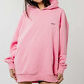 Bee Unusual ” Logo ” Extra Heavy FT Hoodie Pink