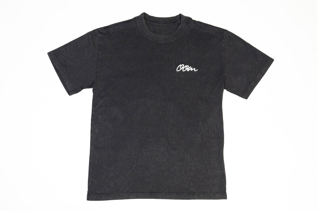 OOM STONE WASH HEAVY TEE (BLACK STONE)