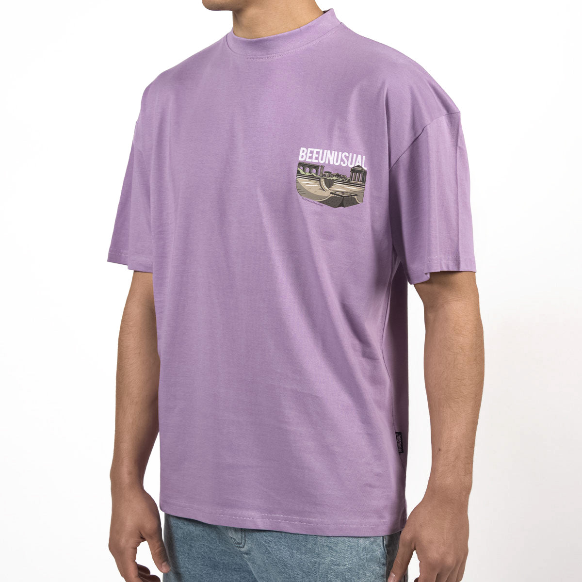 Bee Unusual ” O.G. Athens ” Oversized T-Shirt Orchid Bloom