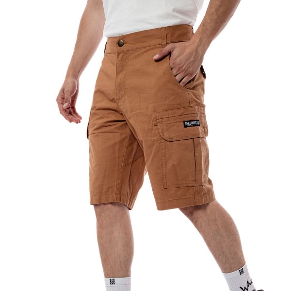 Bee Unusual Ripstop Cargo Shorts Choco