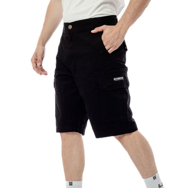 Bee Unusual Ripstop Cargo Shorts Black