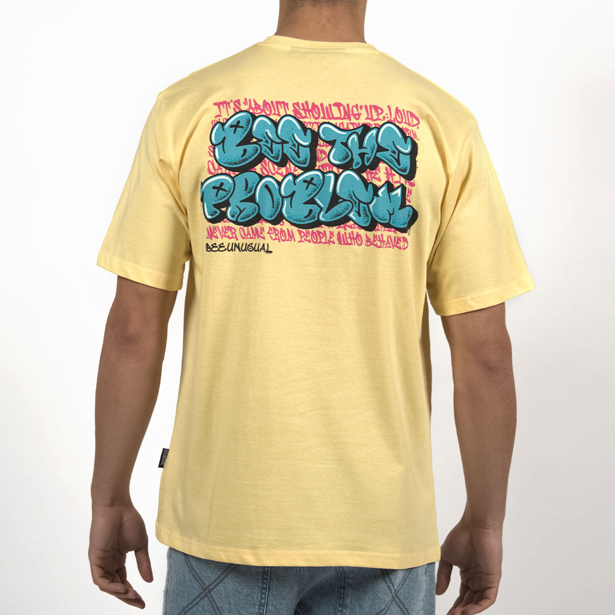 Bee Unusual ” Bee The Problem Tag “Relaxed T-Shirt Yellow