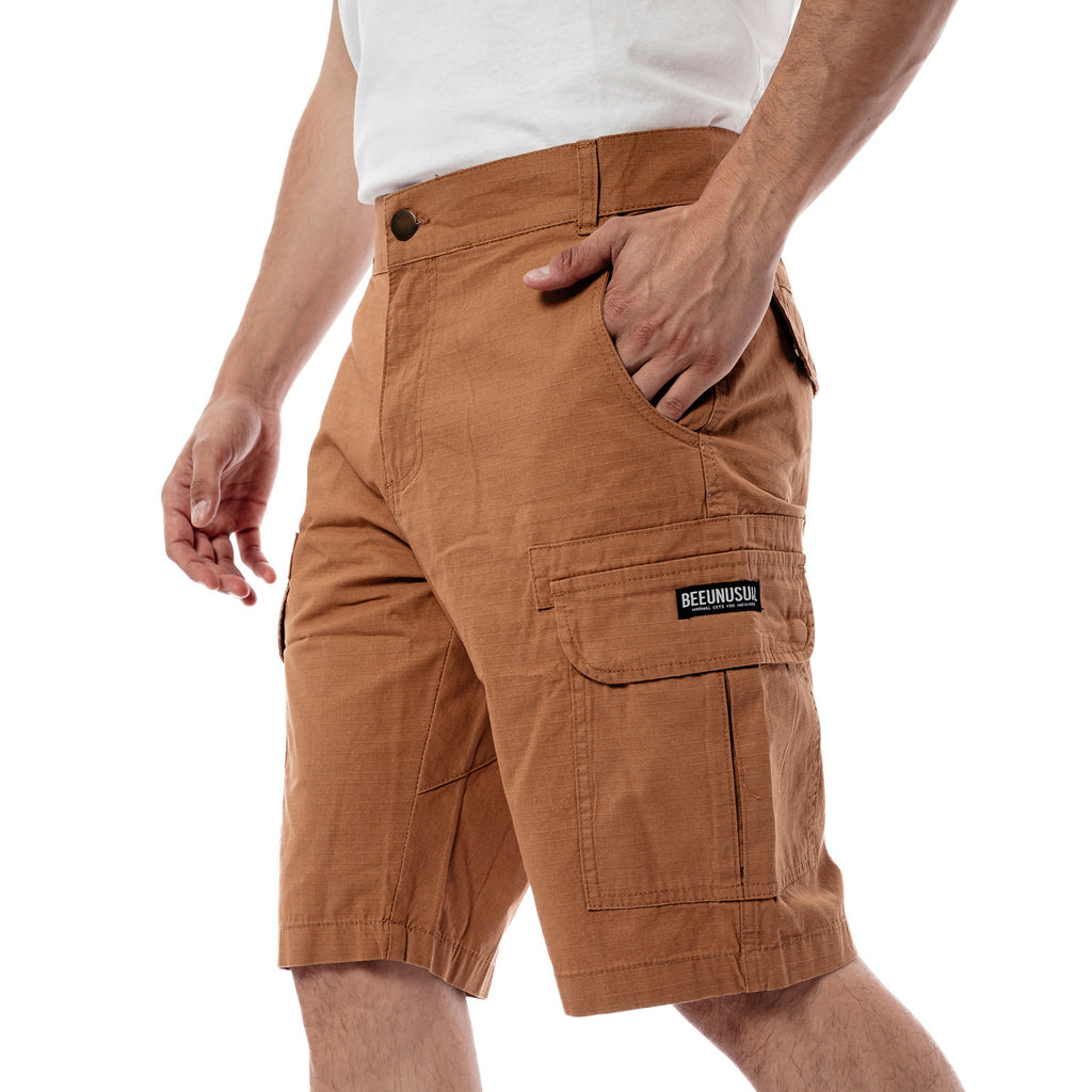 Bee Unusual Ripstop Cargo Shorts Choco
