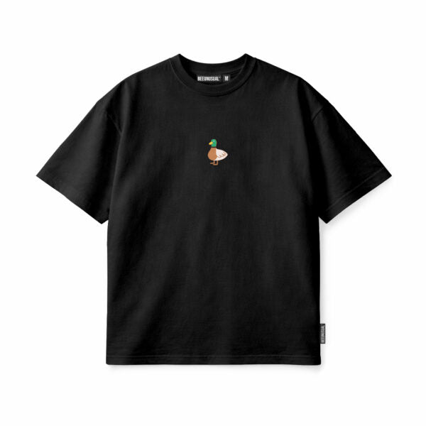 Bee Unusual ” Badass Bitch ” Embroidered Relaxed T-Shirt Black