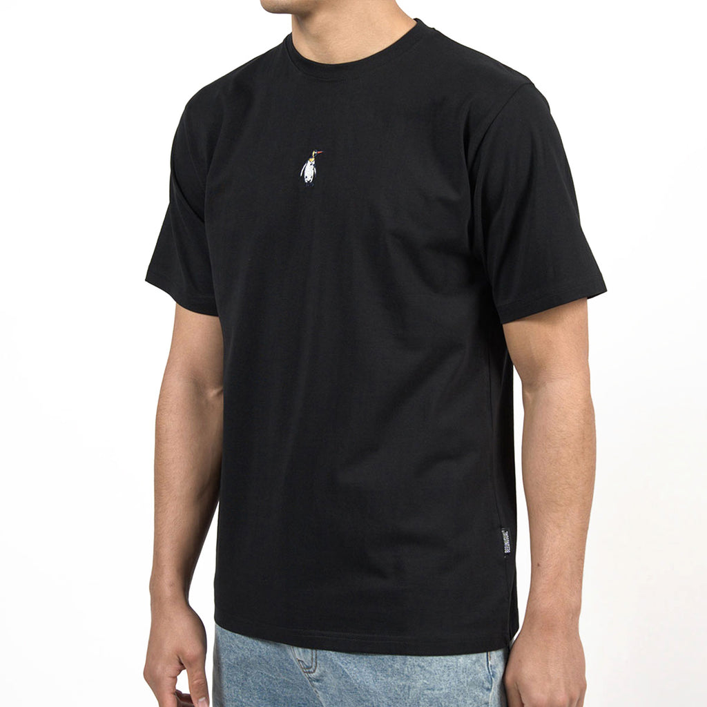 Bee Unusual ” Badass Bitch ” Embroidered Relaxed T-Shirt Black