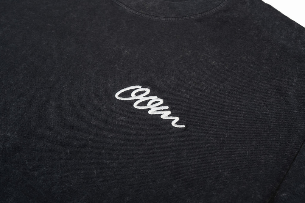 OOM STONE WASH HEAVY TEE (BLACK STONE)