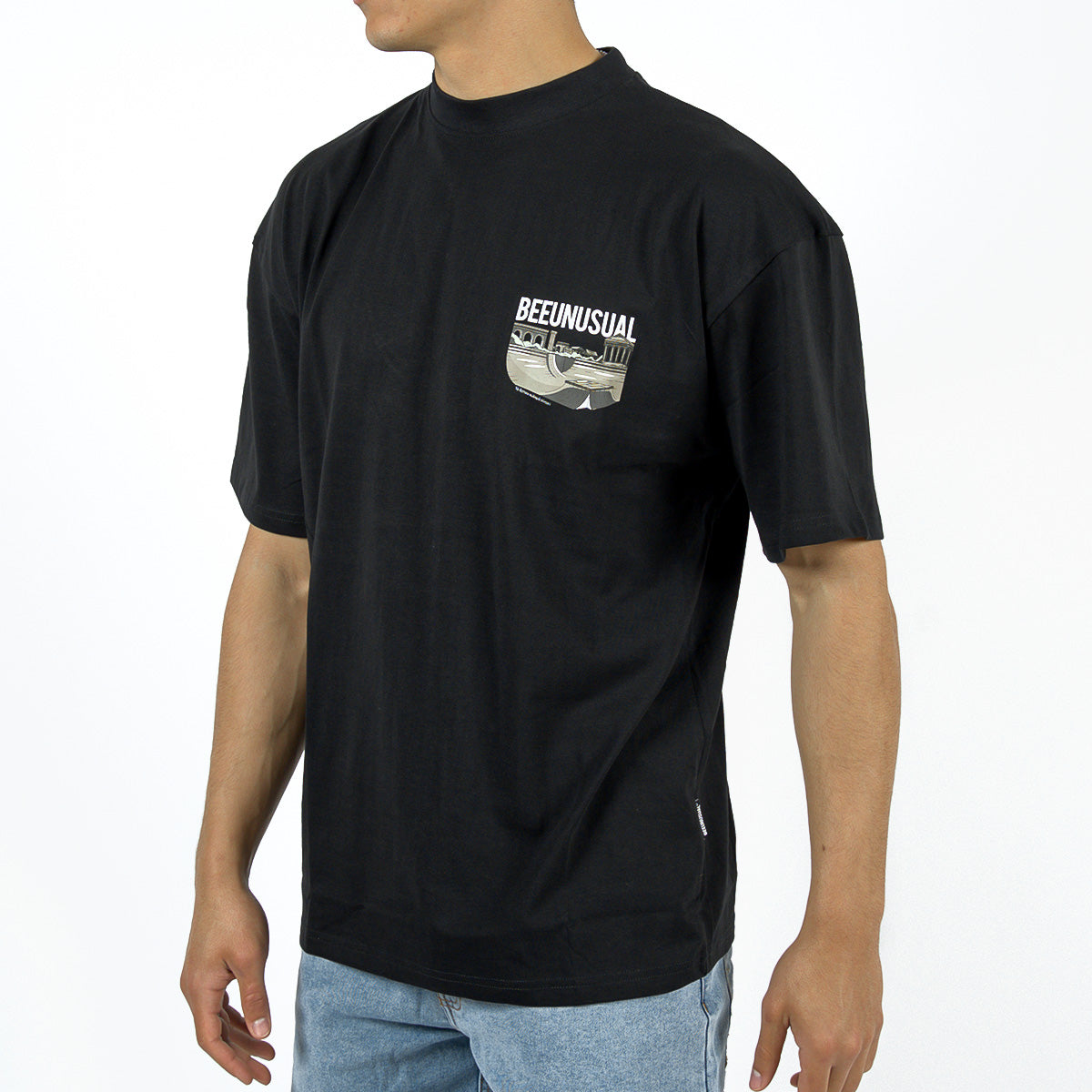 Bee Unusual ” O.G. Athens ” Oversized T-Shirt Black